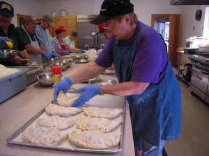 Pasty supper preparation